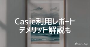 Casie利用レポート デメリット解説も